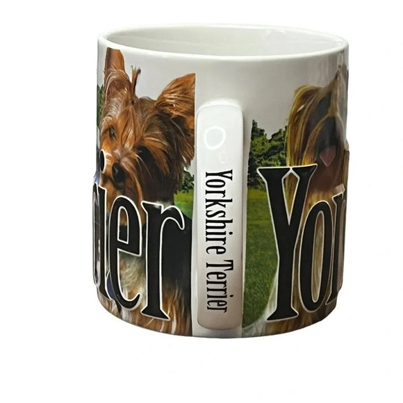 Americaware‎ Yorkshire Terrier Relief Stoneware Coffee Mug 3D 18oz - Picture 5 of 7